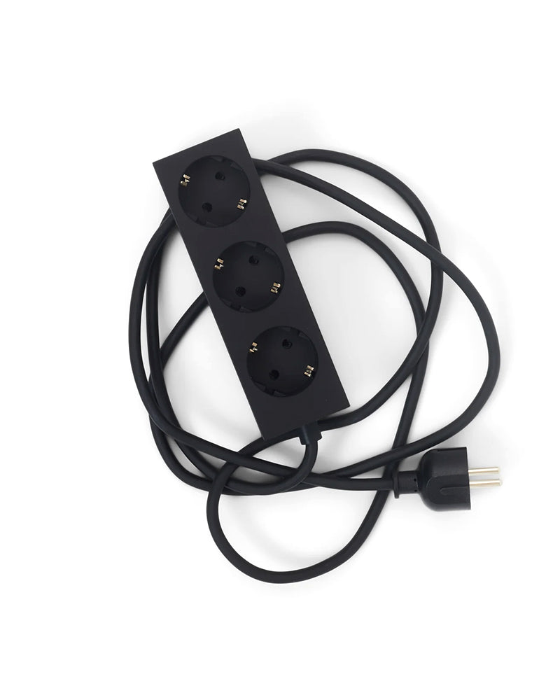 Power Bar Charcoal - Juodas pratęsimo laidas - 5 metrai
